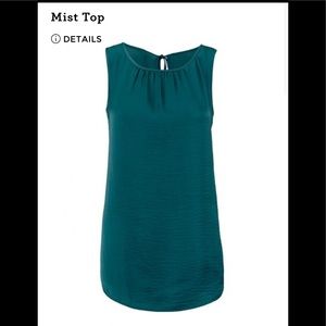 NWOT CABI Mist Top. Never worn. Beautiful Teal Color. Size M